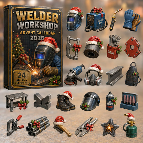 CHRISTMAS KICKOFF 40% OFF - Welder Workshop Advent Calendar 2026 - 24-Day Festive Countdown, Acrylic Charms Blind Box - Gift For Welders AC0HT476