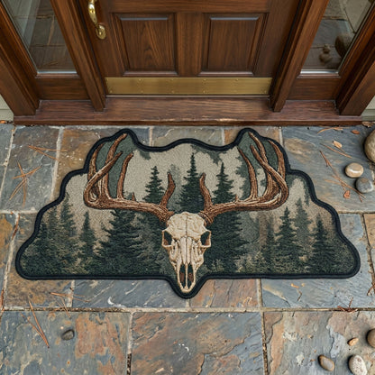 Cabin Antler Crest Custom Shape Doormat NCU0NNT3088