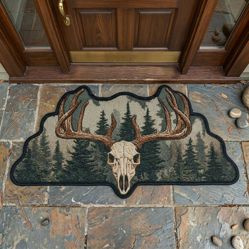 Cabin Antler Crest Custom Shape Doormat NCU0NNT3088