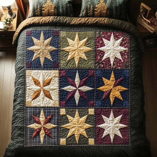 Cabin Glow 3-Piece Quited Bedding Set NCU0NNT869