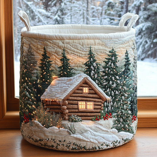 Cabin Magic Quilted Laundry Basket NCU0DDK1934