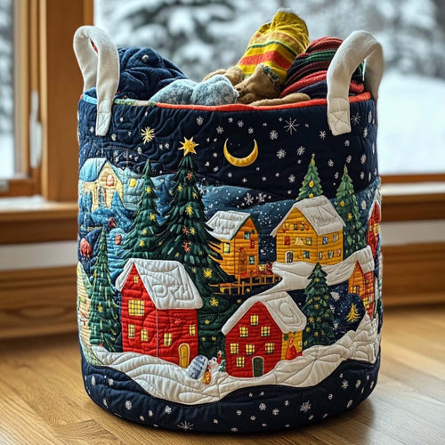 Cabin Night Quilted Laundry Basket NCU0NNT1642