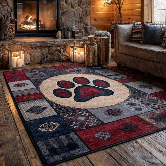 Cabin Paw Area Rug NCU0NXD1275