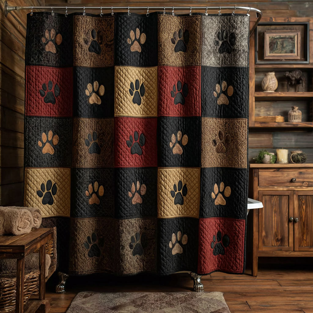 Cabin Paw Comfort Shower Curtain NCU0PTT2850
