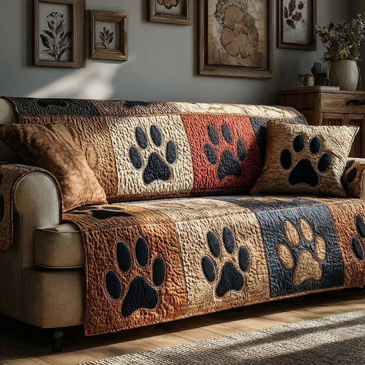 Cabin Paws Quilted Sofa Cover NCU0LDH360
