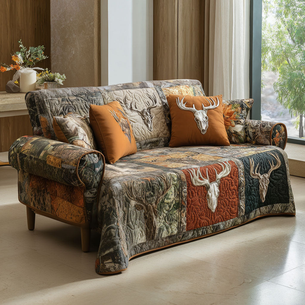 Cabin Serenity Quilted Sofa Cover NCU0PTT2016