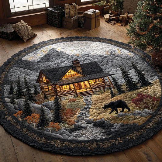 Cabin Twilight Quilted Round Mat NCU0NTV362