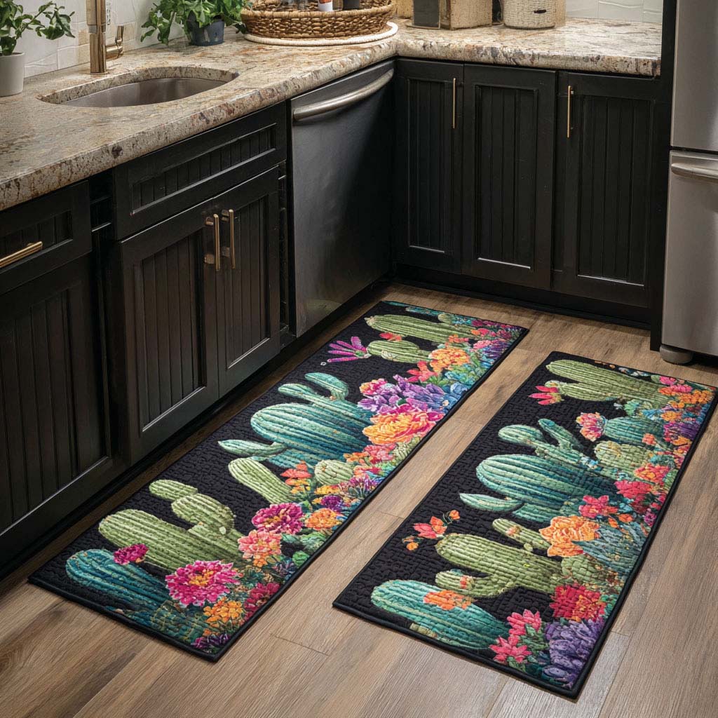 Cactus Bloom Kitchen Area Rug NCU0DK10921