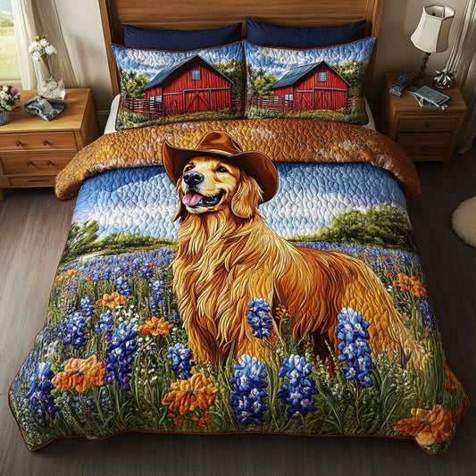 Cactus Cowboy 3-Piece Quilted Bedding Set NCU0NNT732