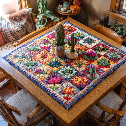 Cactus Crush Quilted Table Topper NCU0PTT790