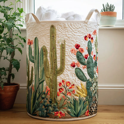 Cactus Dreams Quilted Laundry Basket NCU0PTT1082