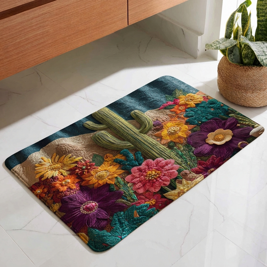 Cactus Garden Bathroom Mat NCU0DDK2352