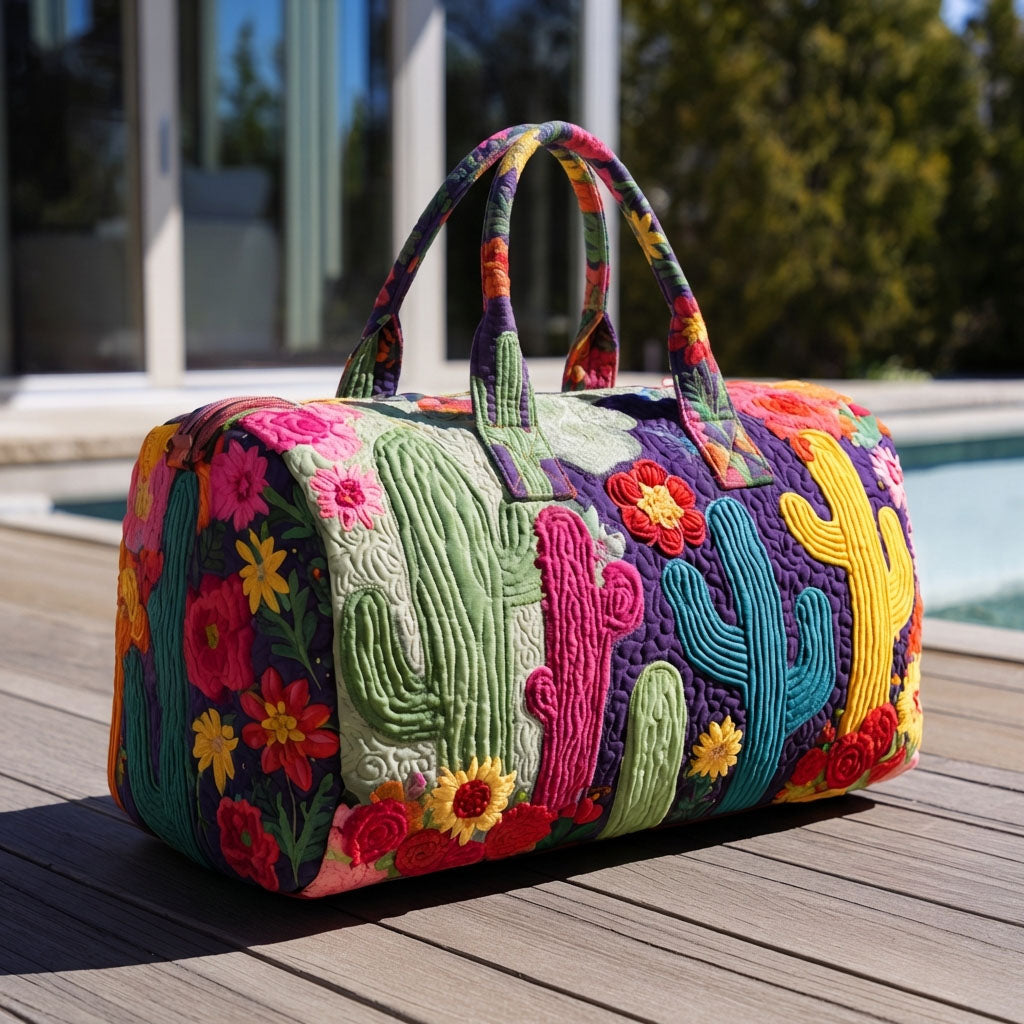 Cactus Garden Quilted Duffle Bag NCU0DDK2433