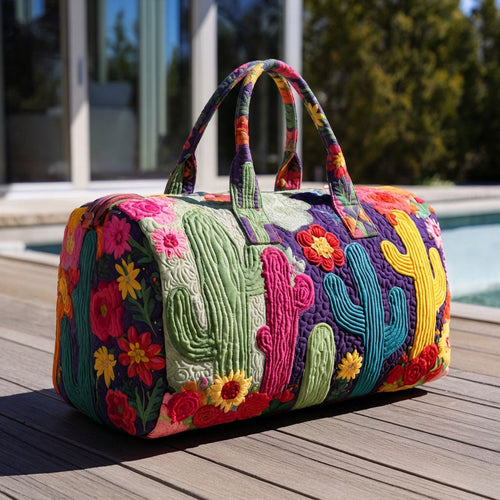 Cactus Garden Quilted Duffle Bag NCU0DDK2433