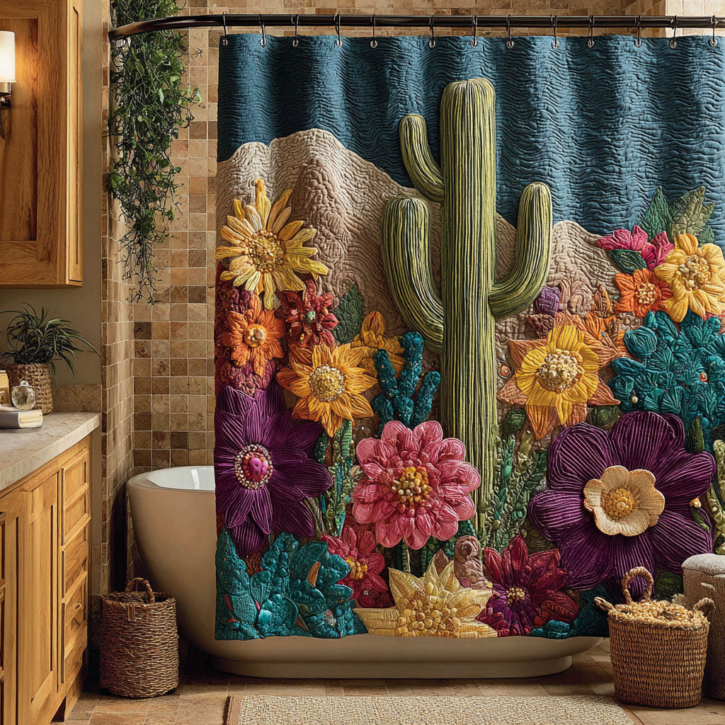 Cactus Garden Shower Curtain NCU0DDK2352