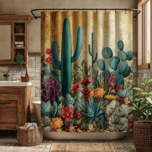 Cactus Garden Shower Curtain NCU0DDK2390