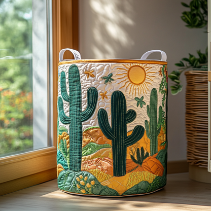 Cactus Glow Quilted Laundry Basket NCU0DDK771