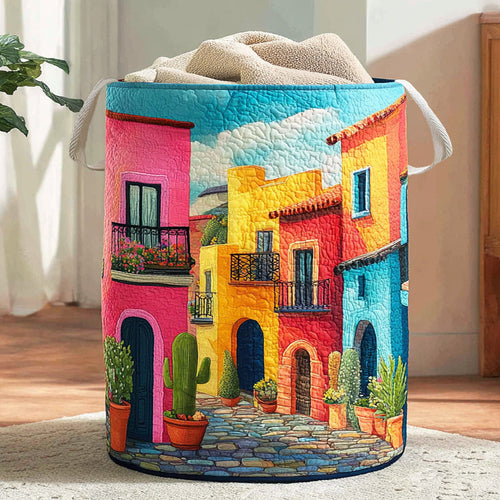 Cactus Harmony Home Quilted Laundry Basket NCU0NNL060