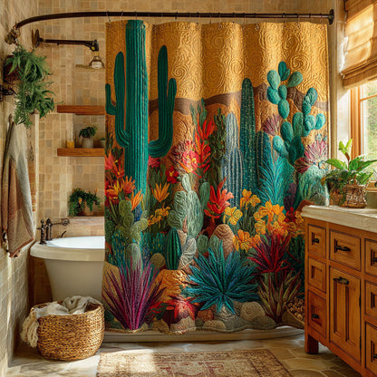 Cactus Harmony Shower Curtain NCU0DDK2354