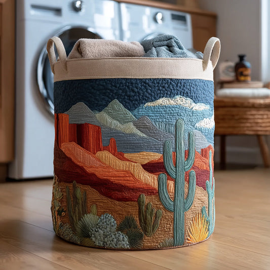Cactus Savanna Dream Quilted Laundry Basket NCU0HNH734