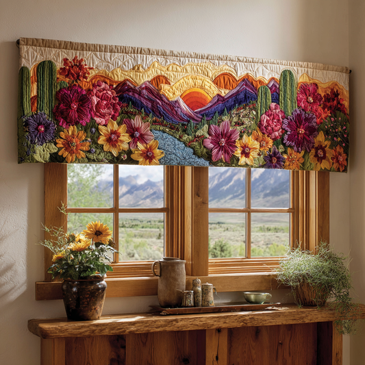 Cactus Sunset Quilted Valance NCU0DDK1621