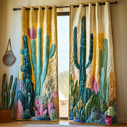 Cactus Valley Quilted Curtains NCU0DDK1781
