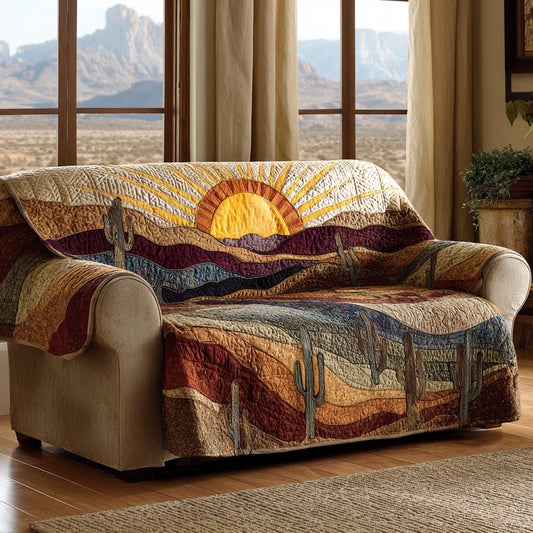 Cactus Valley Quilted Sofa Cover NCU0DV1792