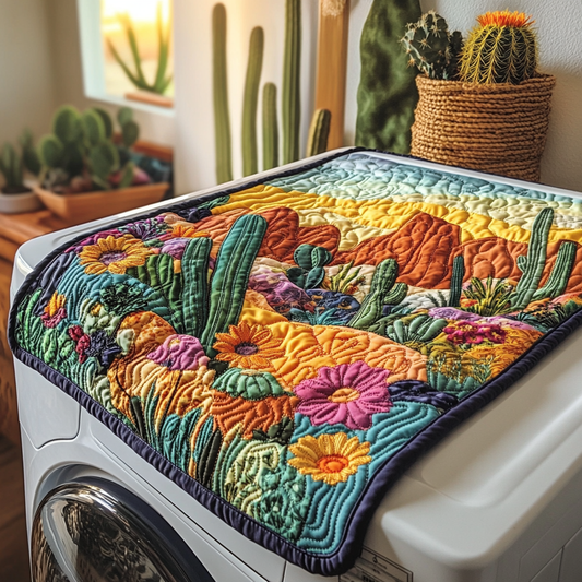 Cactus Vista Quilted Washer and Dryer Cover NCU0DDK778