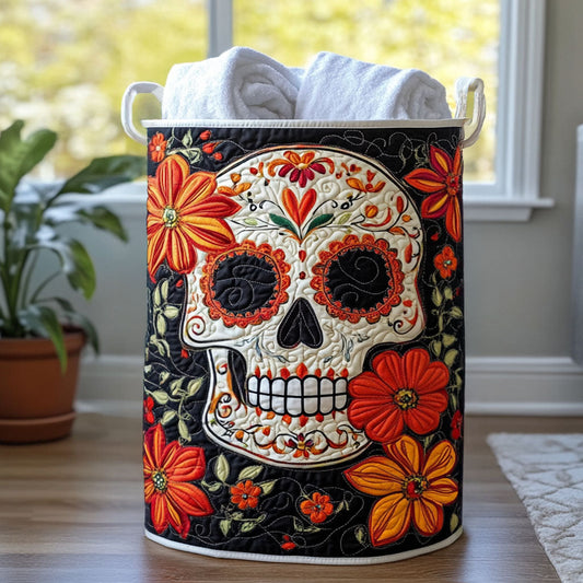 Calavera Bloom Quilted Laundry Basket NCU0PTT1032