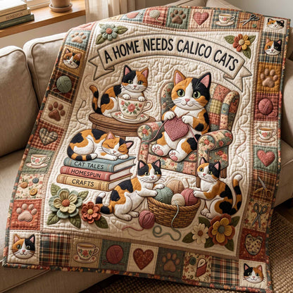 Calico Home Quilted Blanket NCU0NXD1880