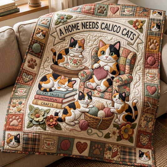 Calico Home Quilted Blanket NCU0NXD1880