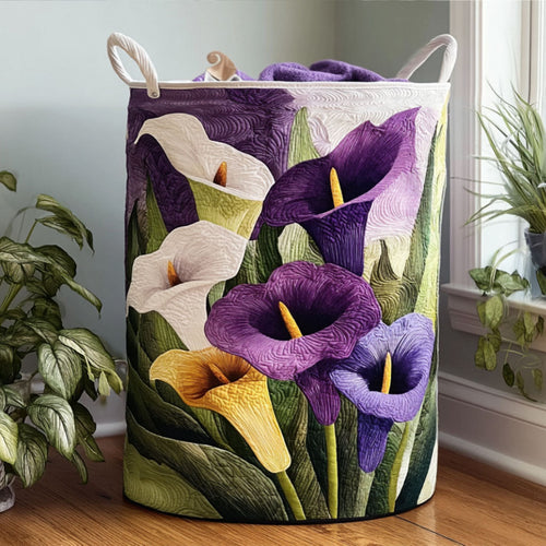 Calla Charm Quilted Laundry Basket NCU0PTT927