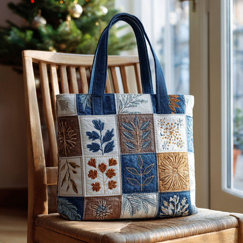 Calm Grove Quilted Tote Bag NCU0PTT1776