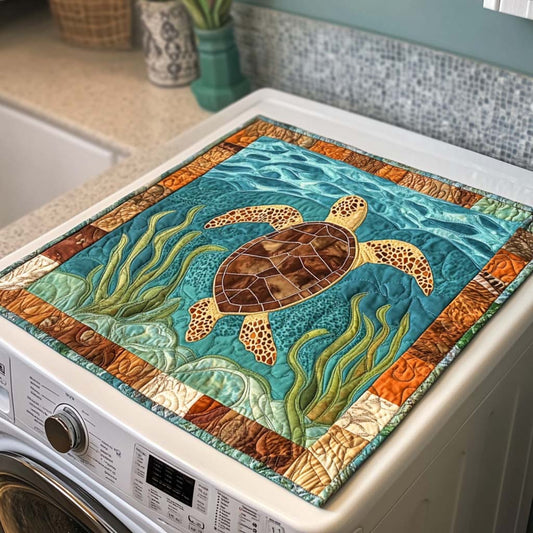 Calm Turtle Days Quilted Washer and Dryer Cover NCU0NNT1395