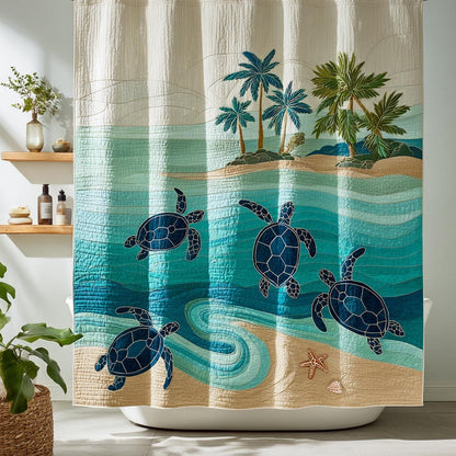 Calm Turtle Shower Curtain NCU0DV1855