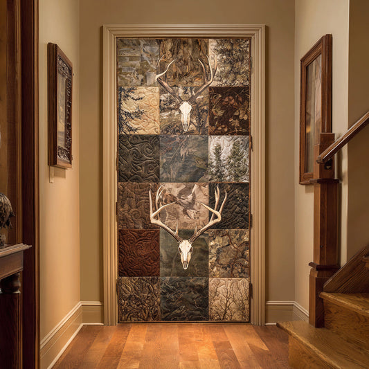 Camo Forest Quilted Door Cover NCU0DV1581