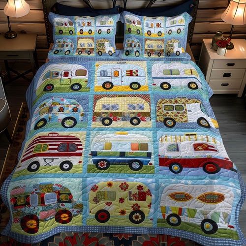 Camper Getaway 3-Piece Quilted Bedding Set NCU0LL021