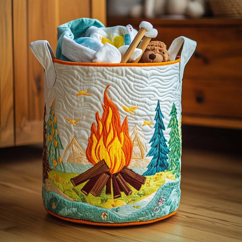 Campfire Glow Quilted Laundry Basket NCU0NNT1478
