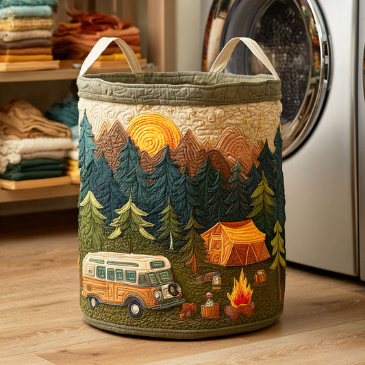 Campfire Night Quilted Laundry Basket NCU0NTD414