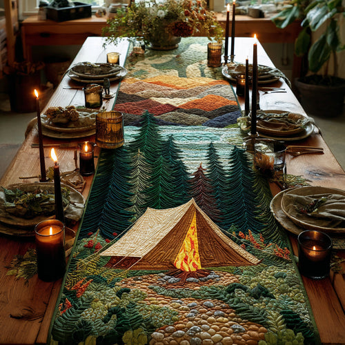 Campfire Trail Quilted Table Runner NCU0DV1189