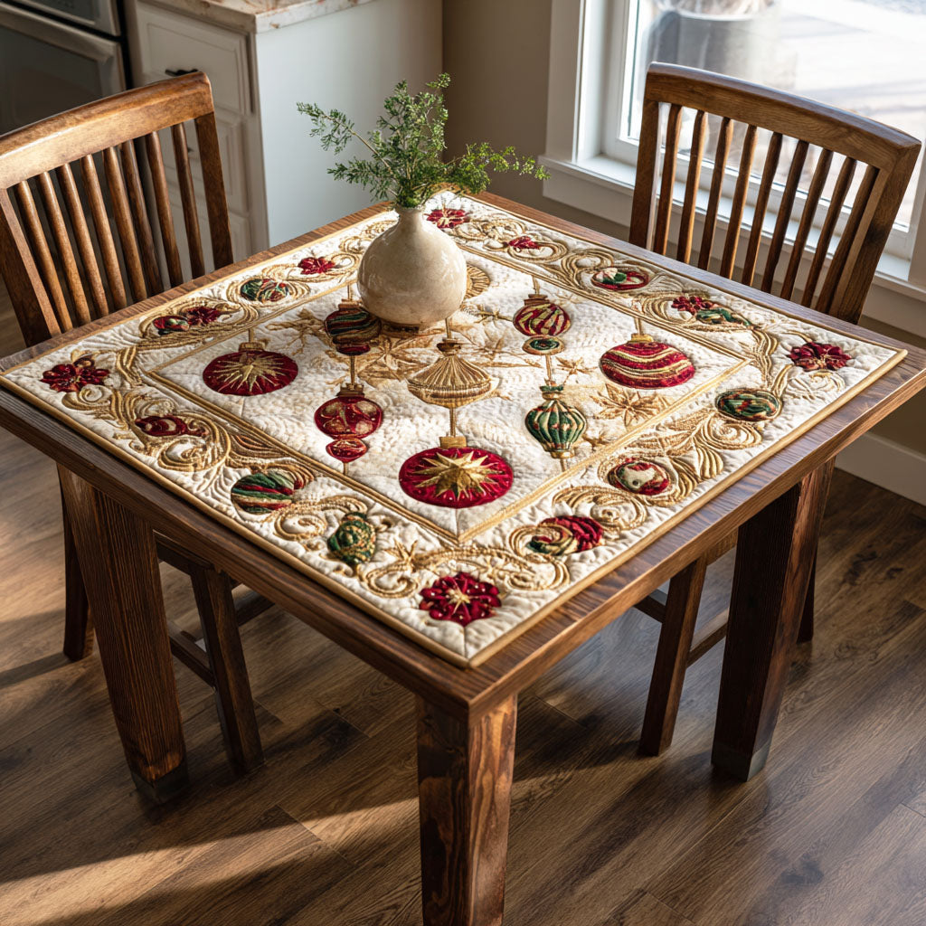 Candle Glow Quilted Table Topper NCU0NTD226
