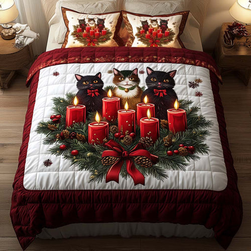 Candlelight Companions 3-Piece Quilted Bedding Set NCU0NNT150