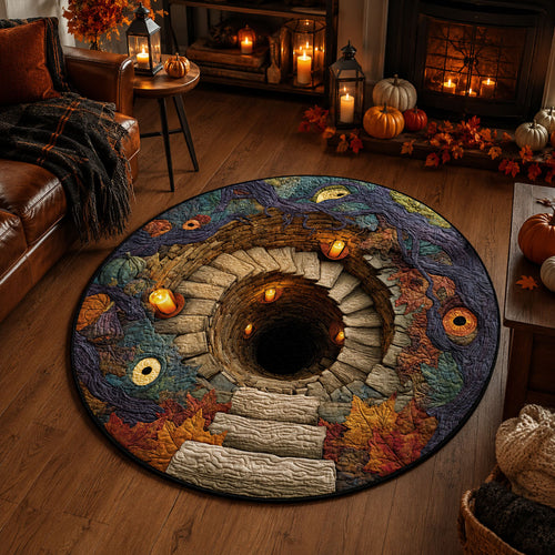 Candlelit Cavern Quilted Round Mat NCU0PTT3222