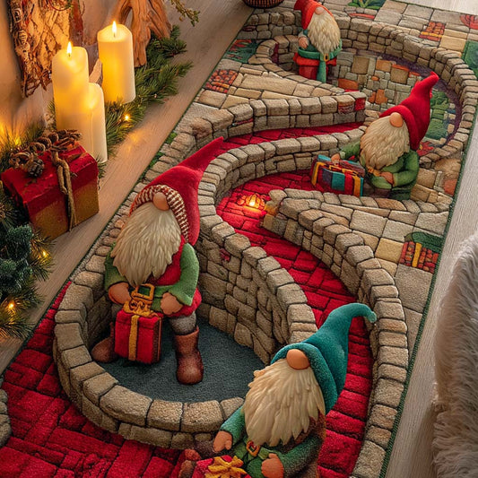 Candlelit Gnome Spiral Runner Carpet NCU0XD1541