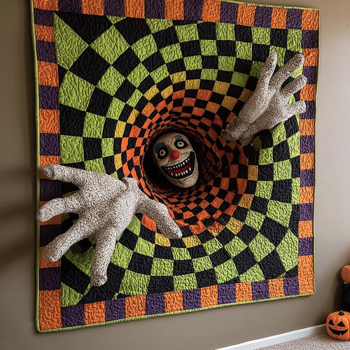 Candy Clown Hollow Art Quilt Hanging NCU0DV2228