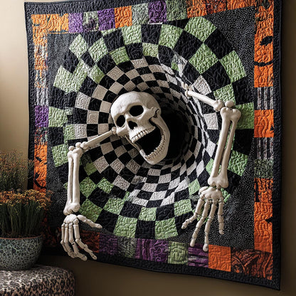 Candy Corn Descent Art Quilt Hanging NCU0DV2232