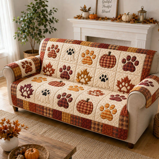 Candy Paws Quilted Sofa Cover NCU0NTD2034