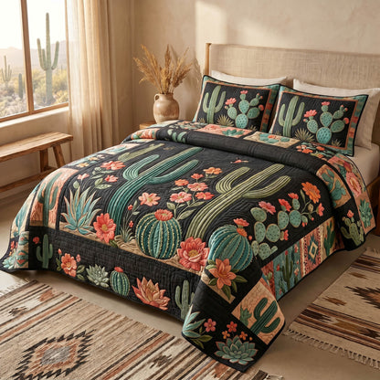 Canyon Bloom 3-Piece Quilted Bedding Set NCU0NTD1989