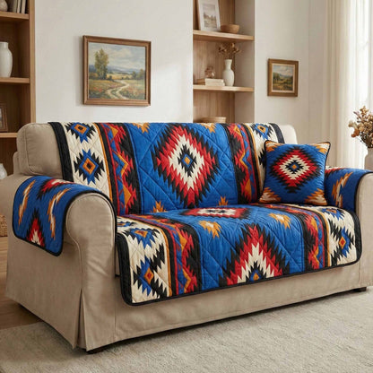 Canyon Burst Quilted Sofa Cover NCU0NXD1592
