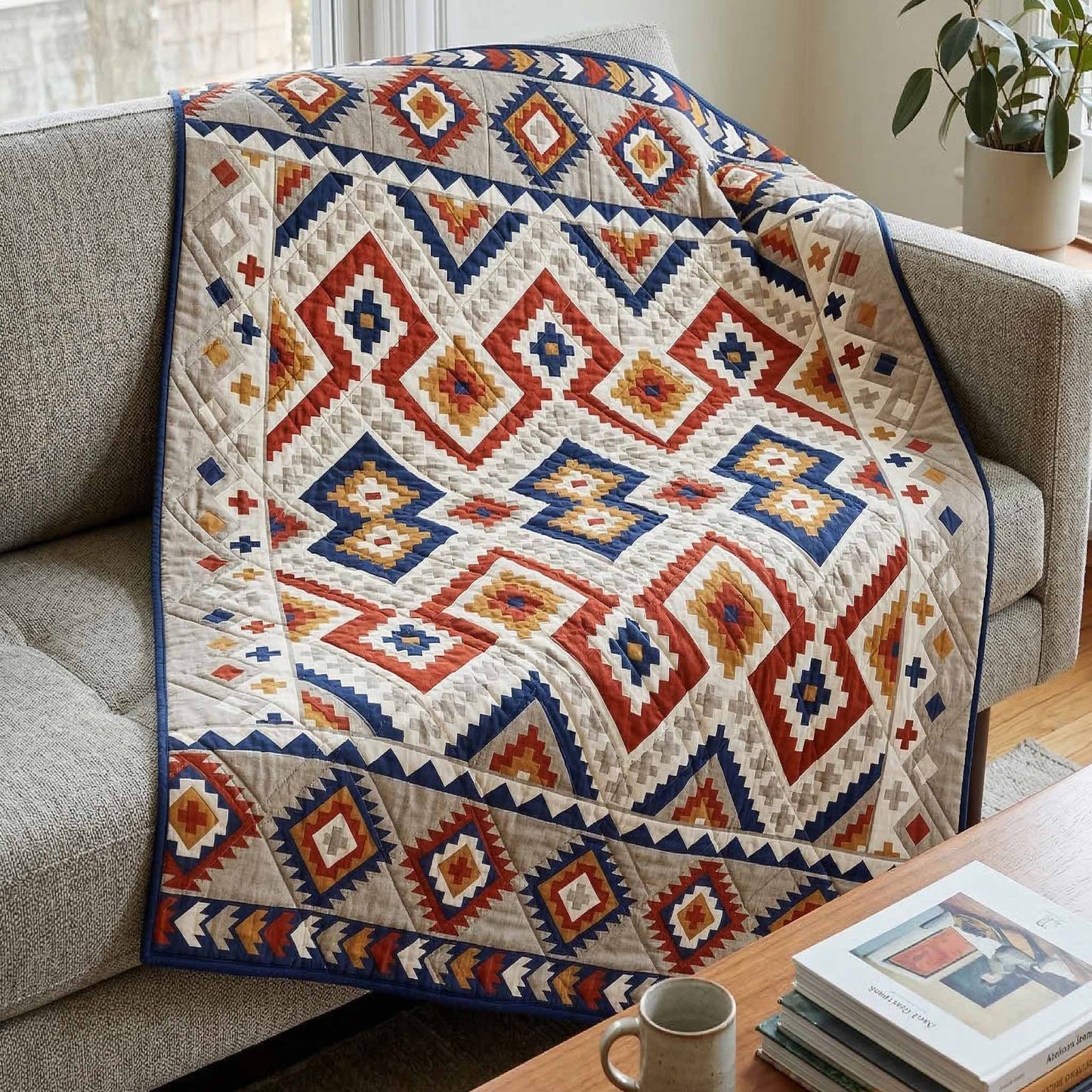 Canyon Drift Quilted Blanket NCU0NXD1757